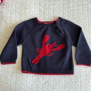 Zubels toddler Lobster sweater, size: 12 months